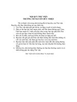 Bài soạn NỘI QUY THƯ  VIỆN