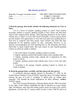 Anh 11 Đề thi HK I số 7