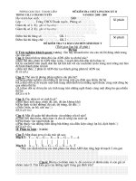 Tài liệu Ngân hàng đề thi sinh 9