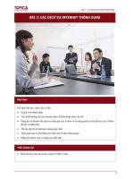 Bài 2: Các dịch vụ Internet thông dụng