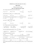 Bài soạn de on hoc ky 2 lop 11