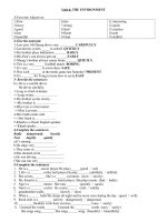 Bài giảng Test on English 9 unit 6