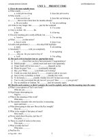 language advance - unit 1