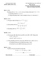 Bài giảng De va DA thi CLC lop 10 Toan Moi