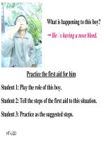 Gián án UNIT 9 - SPEAK & LISTEN  (G8)