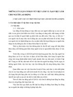 NHỮNG LÝ LUẬN CƠ BẢN VỀ VIỆC LÀM VÀ TẠO VIỆC LÀM CHO NGƯỜI LAO ĐỘNG