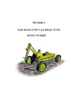 Mỹ thuật 4 - TẠO DÁNG CON VẬT HOẶC Ô TÔ BẰNG VỎ HỘP