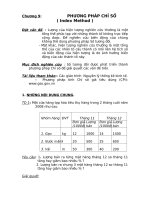 Bài soạn Chương 9 Phương pháp chỉ số