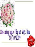 Gián án Chuyên đề 20/10