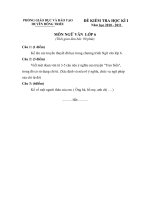 Gián án Đề thi HK 1 môn Văn năm học 2010-2011