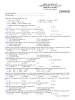 Bài soạn THI KY I -2010- DAP AN- ĐỀ 3