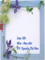 Bài giảng tôn trọng phụ nữ