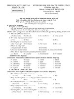 Đề thi HSG TA Chí linh HD