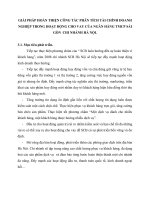 GIẢI PHÁP HOÀN THIỆN CÔNG TÁC PHÂN TÍCH TÀI CHÍNH DOANH NGHIỆP TRONG HOẠT ĐỘNG CHO VAY CỦA NGÂN HÀNG TMCP SÀI GÒN  CHI NHÁNH HÀ NỘI