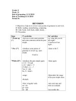 Bài giảng on tap tieng anh 8 tiet 36