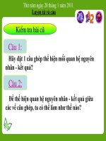 Bài soạn Nối các vế câu ghép bằng quan hệ từ tiết 43