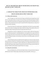 MỘT SỐ Ý KIẾN NHẰM HOÀN THIỆN KẾ TOÁN BÁN HÀNG VÀ XÁC ĐỊNH KẾT QUẢ BÁN HÀNG TẠI CÔNG TY KDNS HÀ NỘI