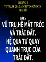 Tài liệu bài 5 vũ trụ hệ mặt troi