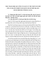 THỰC TRẠNG HIỆU QUẢ CÔNG TÁC QUẢN LÝ THU THUẾ GTGT ĐỐI VỚI CÁC DOANH NGHIỆP NGOÀI QUỐC DOANH TRÊN ĐỊA BÀN HUYỆN HIỆP HOÀ TỈNH BẮC GIANG