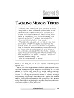 TACKLING MEMORY TRICKS