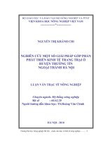 Nghiên cứu một số giải pháp góp phần phát triển kinh tế trang trại ở huyện thường tín ngoại thành hà nội 