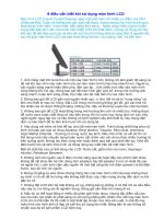 Tài liệu 8 dieu can biet khi su dung man hinh LCD