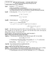 Tài liệu DE THI THU DH 2011 CO DAP AN