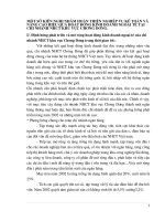 MỘT SỐ KIẾN NGHỊ NHẰM HOÀN THIỆN NGHIỆP VỤ KẾ TOÁN VÀ NÂNG CAO HIỆU QUẢ HOẠT ĐỘNG KINH DOANH NGOẠI TỆ TẠI CHI NHÁNH NHCT KHU VỰC CHƯƠNG DƯƠNG.