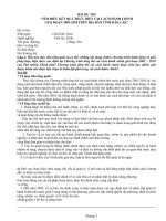 Tài liệu Bài thi cải cách hành chính nhà nước