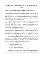 KHÁI QUÁT VỀ NGÂN HÀNG NGOẠI THƯƠNG CHI NHÁNH CẦN THƠ