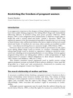Restricting the freedom of pregnant women