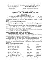 Bài giảng Quy chế hoạt động của hội đồng trường