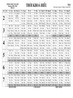 THỜI KHOÁ BIỂU Số 6