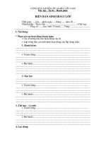 Tài liệu Mau so bien ban sinh hoat lop