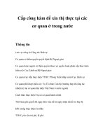 Cấp công hàm để xin thị thực tại các cơ quan ở trong nước