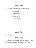 Bài giảng Đề - đáp án Thi chữ đẹp (10-11)