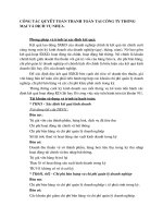 CÔNG TÁC QUYẾT TOÁN THANH TOÁN TẠI CÔNG TY THƯƠNG MẠI VÀ DỊCH VỤ NHỰA