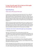 Ca dao cổ truyền người Việt với tính mơ hồ đa nghĩa trên bình diện ngôn ngữ