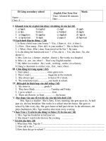 Bài giảng first term enlish 6