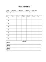 Tài liệu Sổ chấm XẾP XE của sao đỏ