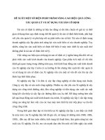 ĐỀ XUẤT MỘT SỐ BIỆN PHÁP NHẰM NÂNG CAO HIỆU QUẢ CÔNG TÁC QUẢN LÝ VÀ SỬ DỤNG TÀI SẢN CỐ ĐỊNH