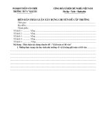 Tài liệu BIEN BAN TO CHUC CHUYEN DE