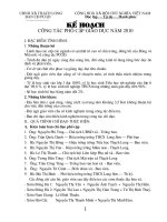 Bài soạn KẾ HOẠC  PCGD MN-TH-TrH năm 2010