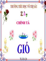 Bài soạn Cta.Gio.Tuan 20