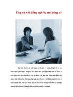 Ứng xử với đồng nghiệp nơi công sở