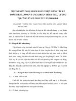 MỘT SỐ KIẾN NGHỊ NHẰM HOÀN THIỆN CÔNG TÁC KẾ TOÁN TIỀN LƯƠNG VÀ CÁC KHOẢN TRÍCH THEO LƯƠNG TẠI CÔNG TY CỔ PHẦN TƯ VẤN SÔNG ĐÀ