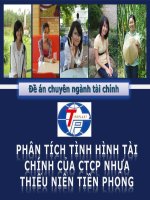 Phân tích tình hình tài chính của công ty cổ phần nhựa thiếu niên tiền phong 