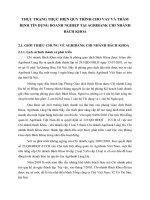 THỰC TRẠNG THỰC HIỆN QUY TRÌNH CHO VAY VÀ THẨM ĐỊNH TÍN DỤNG DOANH NGHIỆP TẠI AGRIBANK CHI NHÁNH BÁCH KHOA