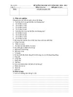 Bài soạn THI HKI  KH - LS & ĐL lớp 4,5