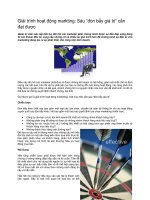 Giải trình hoạt động markting: Sáu “đòn bẩy giá trị” cần đạt